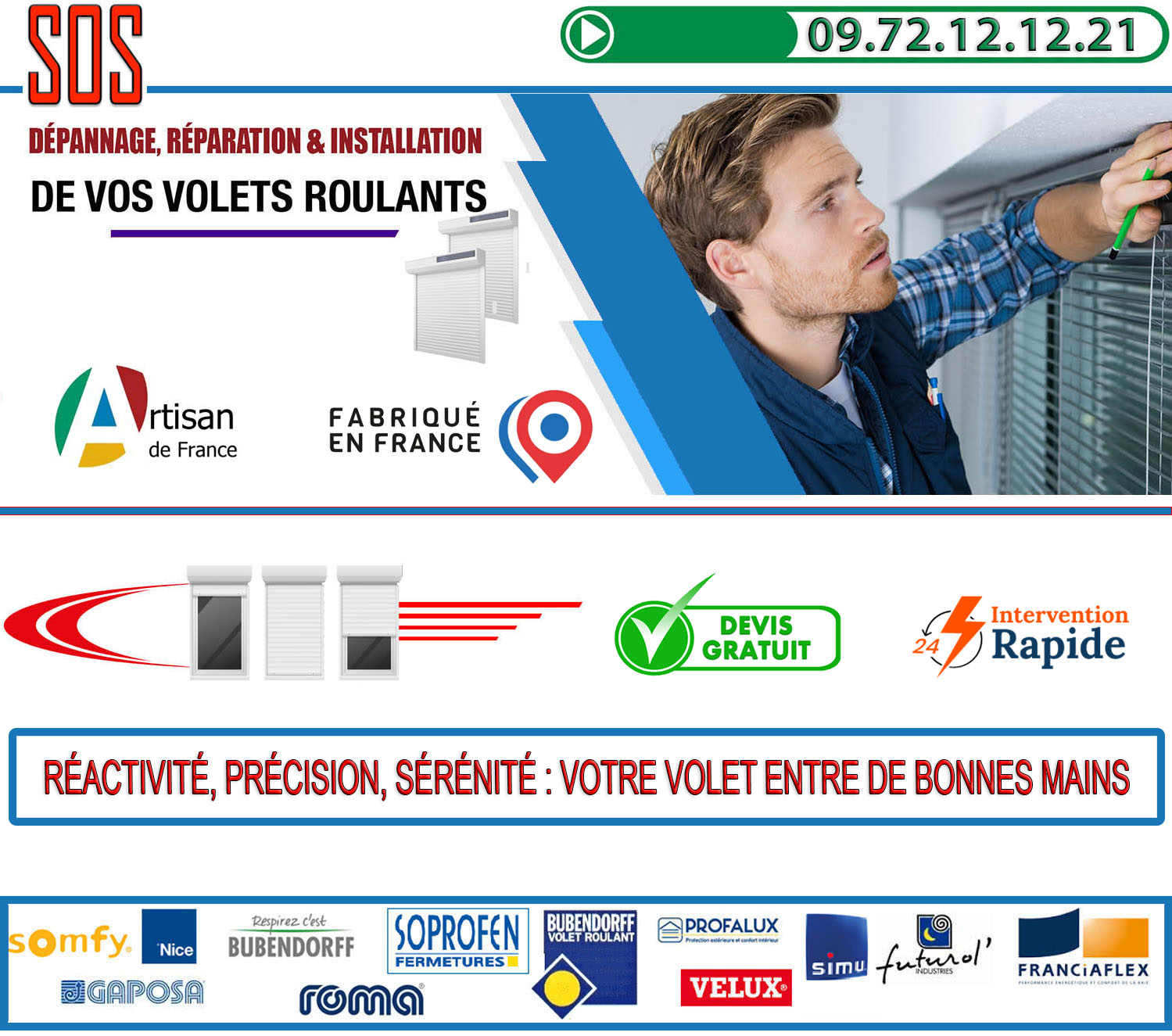 Depannage volet roulant Saint Brice sous Foret